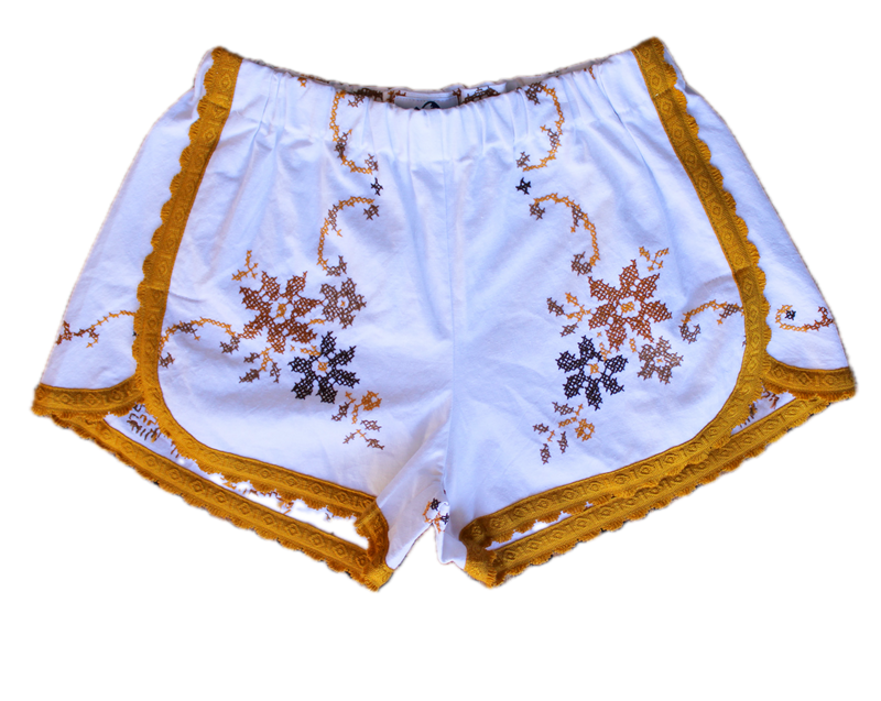 Embroidered Italian Dolphin Shorts - One of a Kind