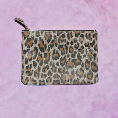Shimmer Leather Pouch - Small