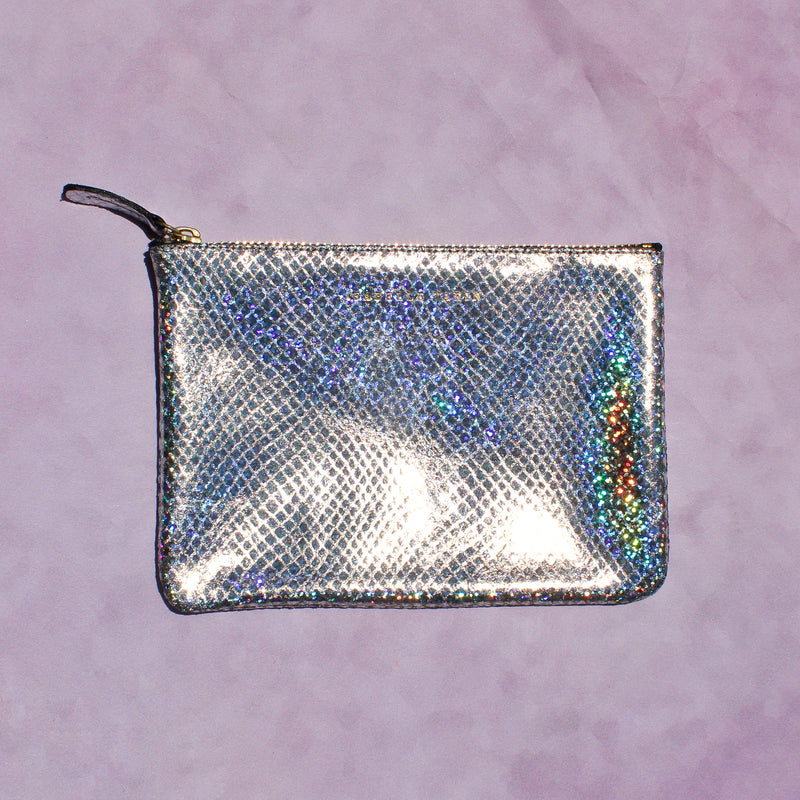 Shimmer Leather Pouch - Small