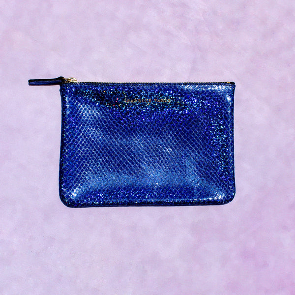 Shimmer Leather Pouch - Small