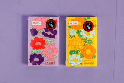 Lined Small Waterproof Memo Pad - Flowers