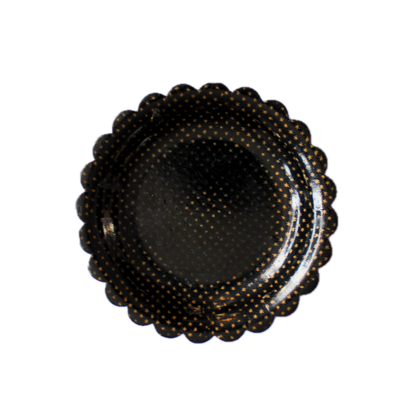 Black Scalloped Ashtray