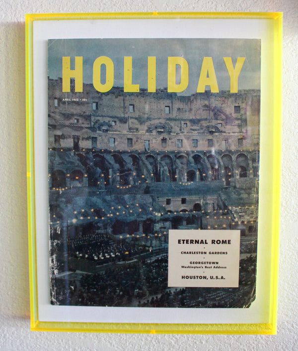 Framed Holiday Magazine Cover - April 1952, "Rome"