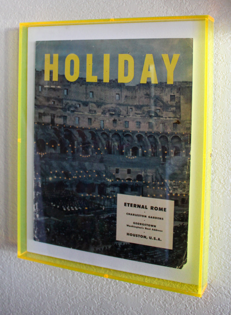 Framed Holiday Magazine Cover - April 1952, "Rome"