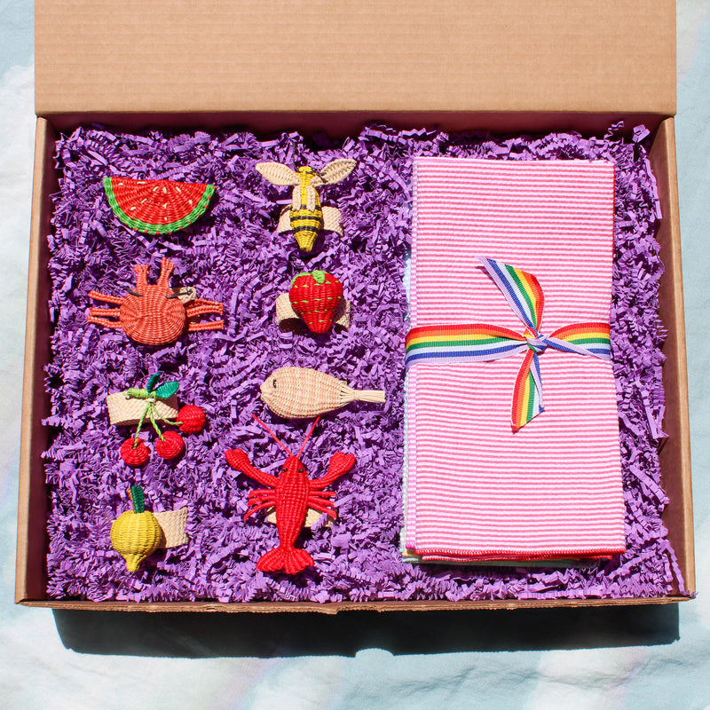 Summer Fun Napkin Rings Set