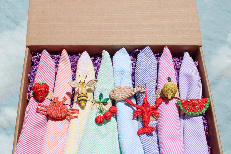 Summer Fun Napkin Rings Set