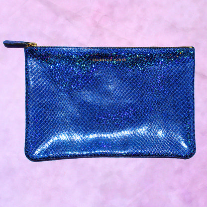 Shimmer Leather Pouch - Medium
