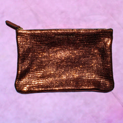 Shimmer Leather Pouch - Medium