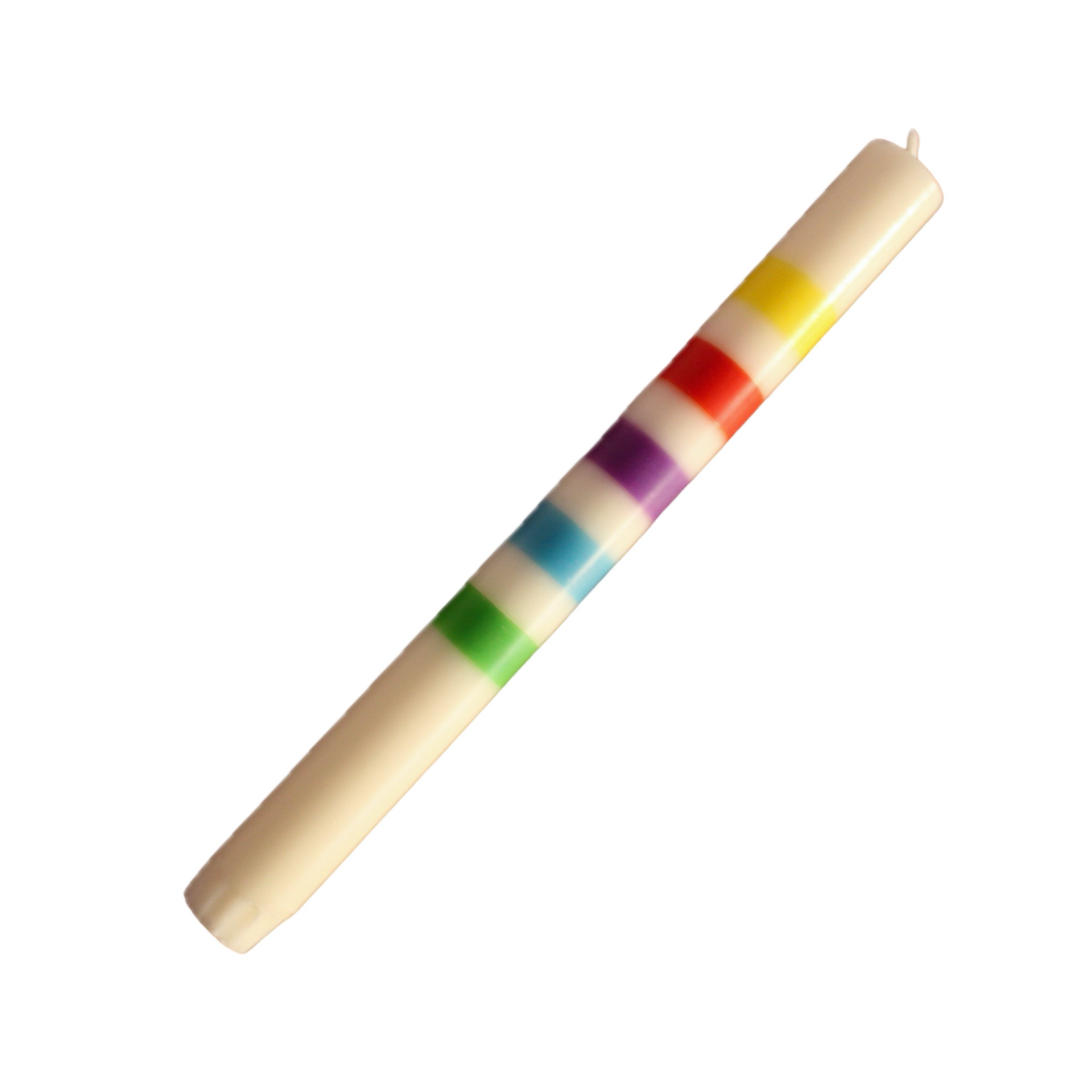 Happy Birthday Rainbow Stripe Taper – House of Cardoon