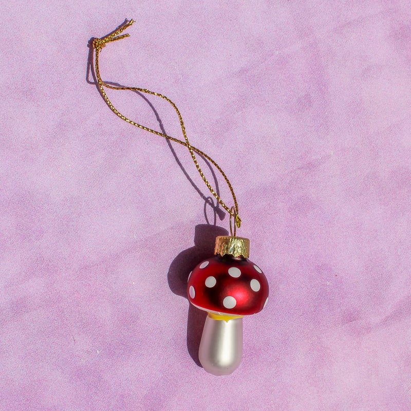 Tiny Mushroom Ornament