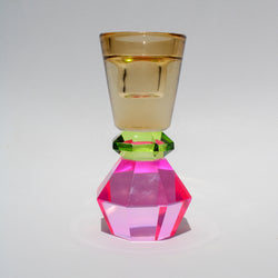 Diamond Cone Crystal Candleholder