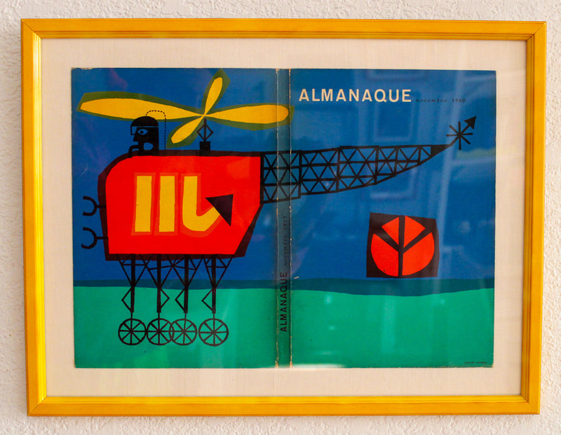 Framed Almanaque Magazine Cover - November 1960