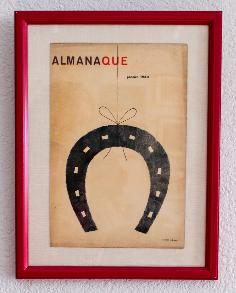 Framed Almanaque Magazine Cover - January 1960