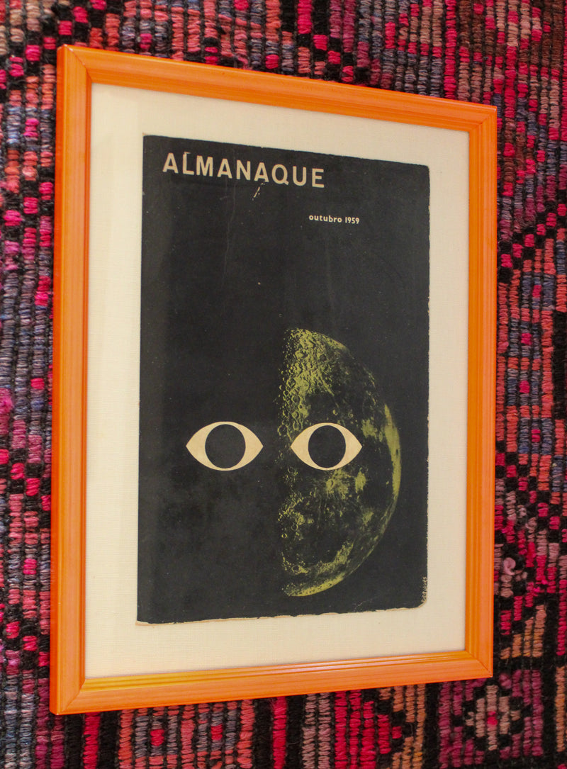Framed Almanaque Magazine Cover - October 1959