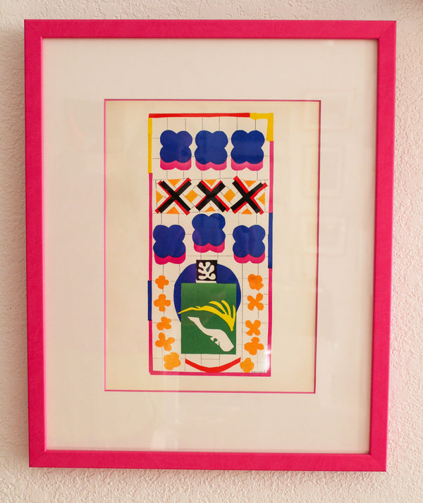 Framed Matisse Cutout Lithograph