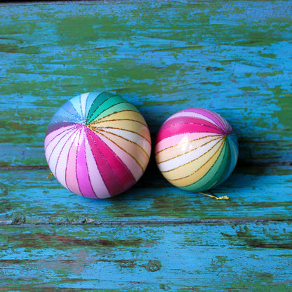 Rainbow Glitter Spectrum Bauble Ornament