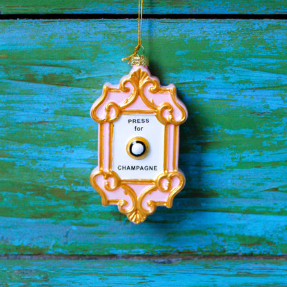 Champagne Button Ornament