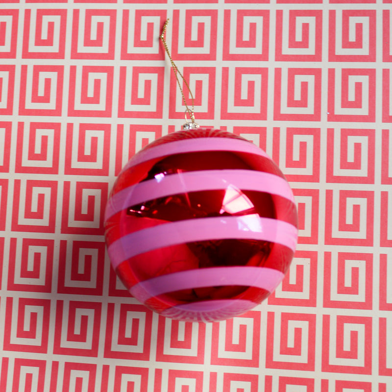 Jolly Stripe Bauble Ornament