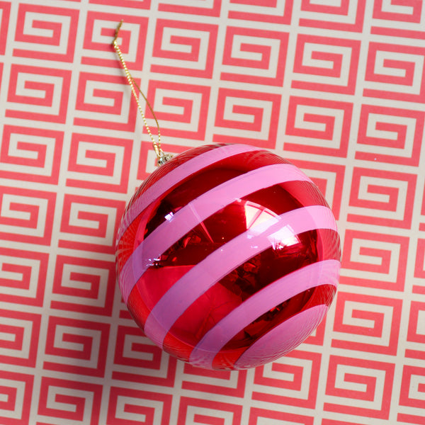 Jolly Stripe Bauble Ornament