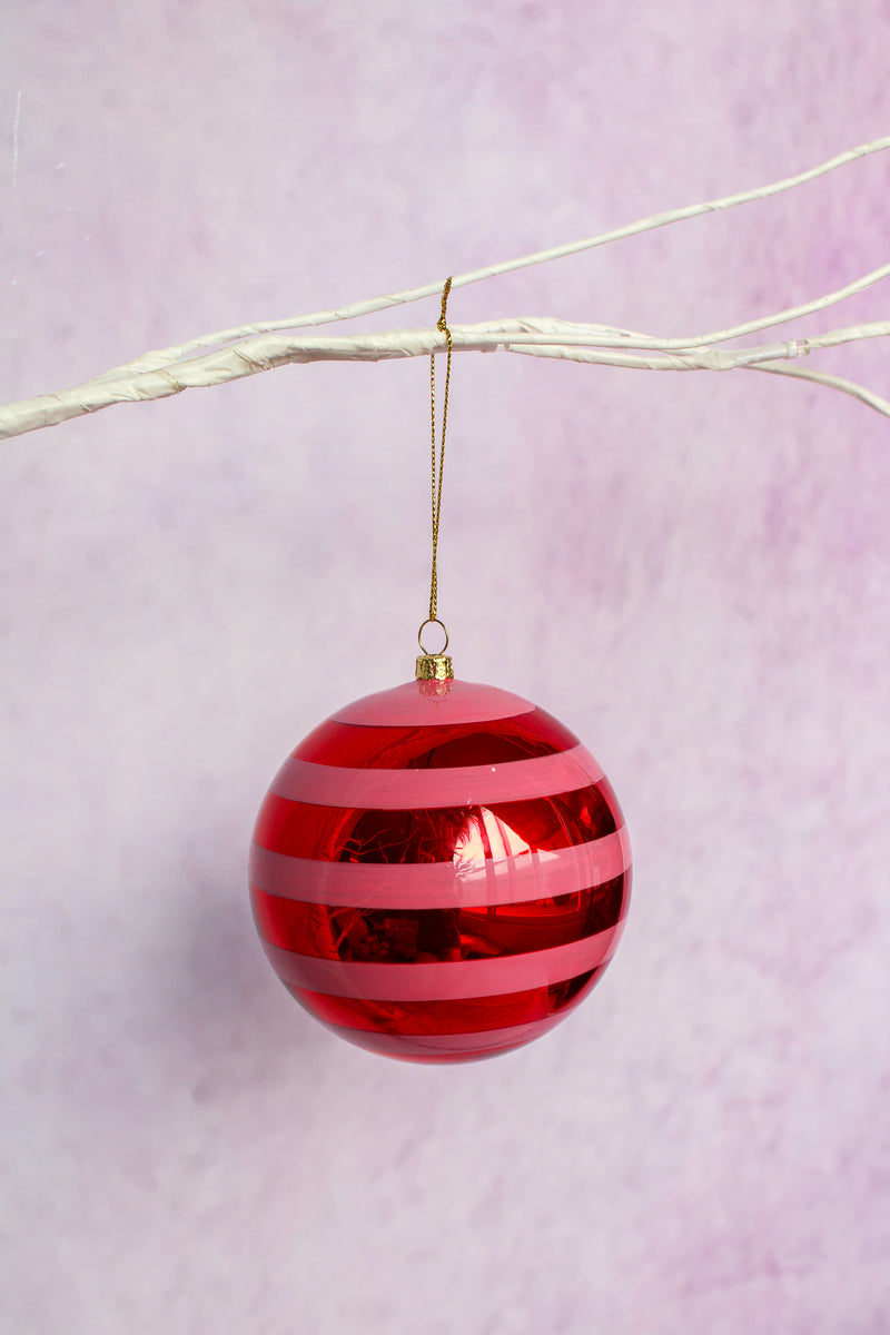 Jolly Stripe Bauble Ornament