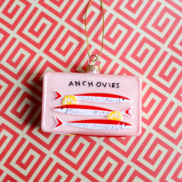 Anchovies Can Ornament