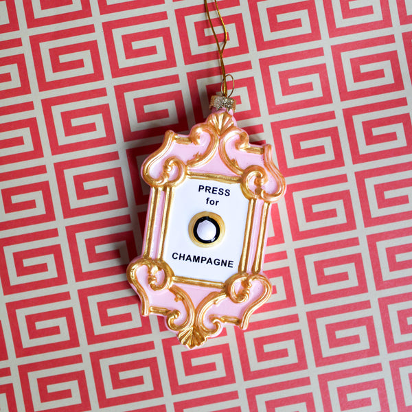 Champagne Button Ornament