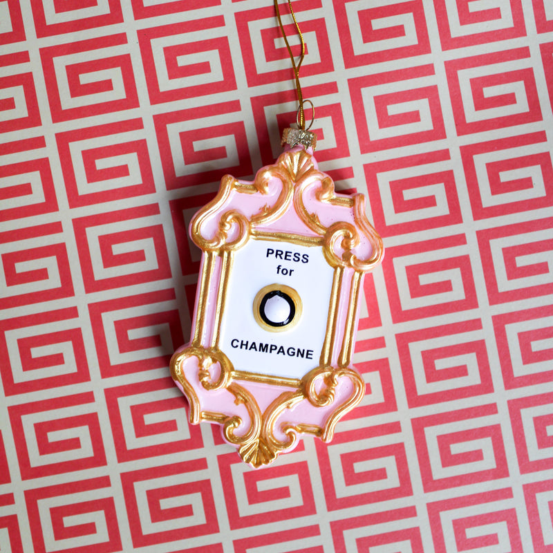 Champagne Button Ornament