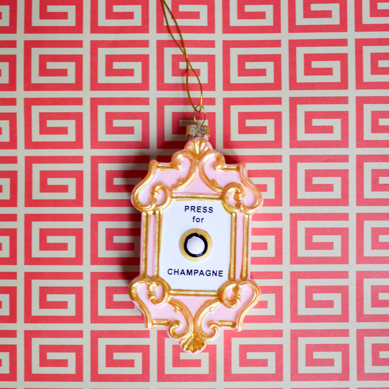 Champagne Button Ornament