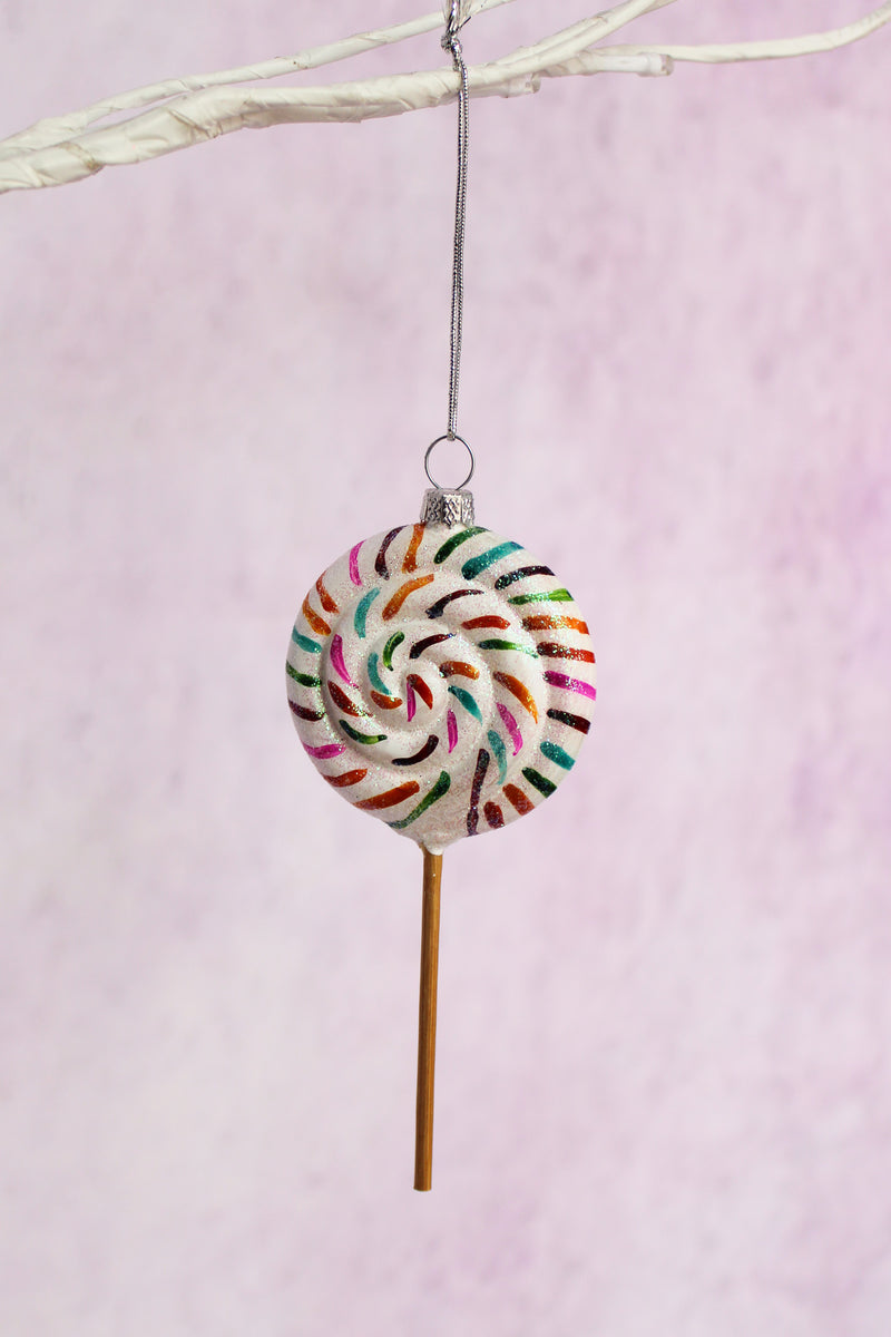 Rainbow Lollipop Ornament
