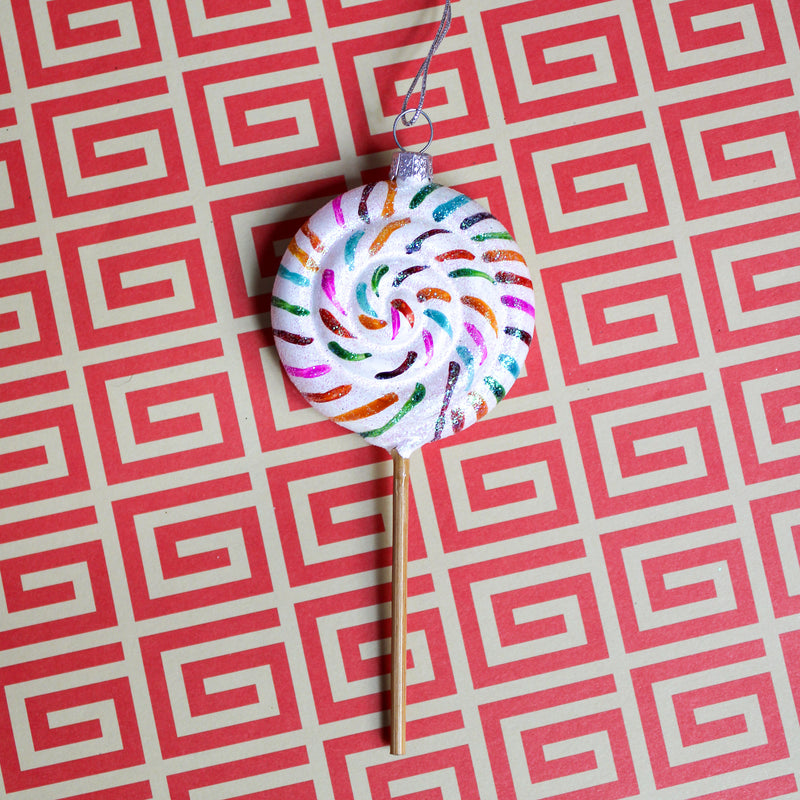 Rainbow Lollipop Ornament