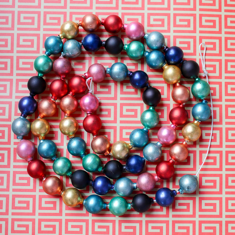 Bright Glass Ball Garland