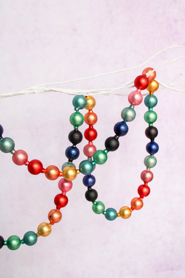 Bright Glass Ball Garland