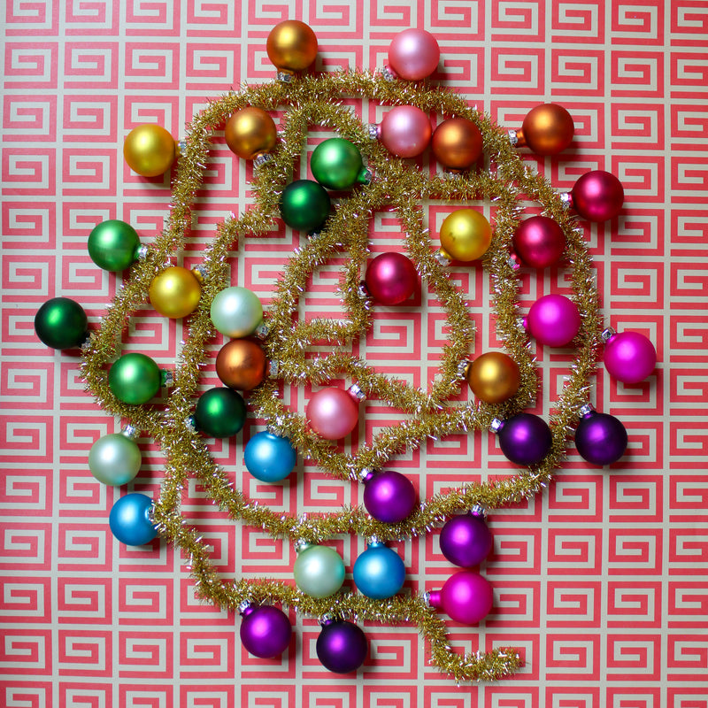 Rainbow Tinsel Garland