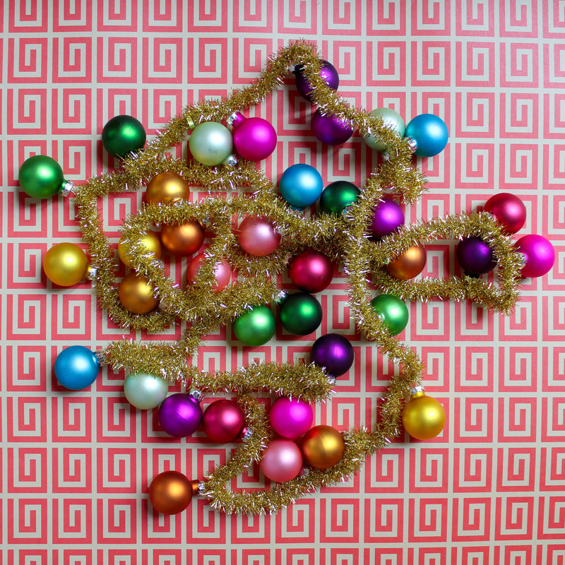 Rainbow Tinsel Garland