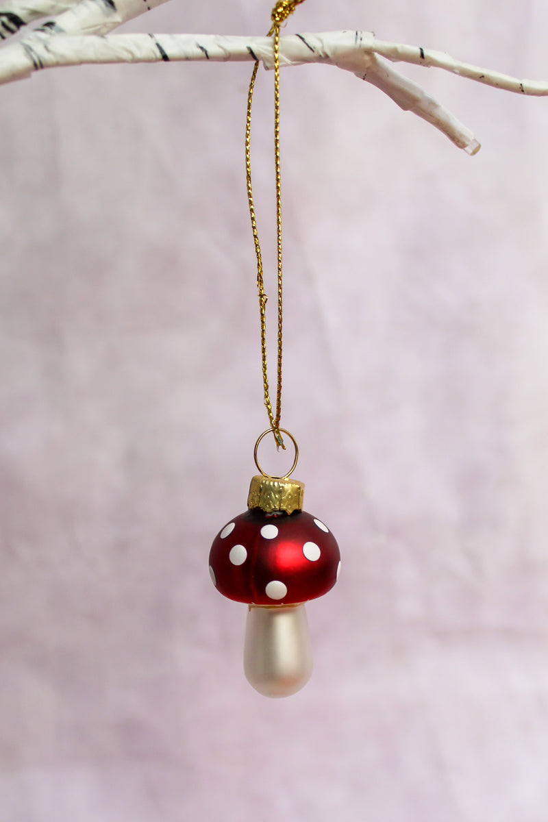 Tiny Mushroom Ornament