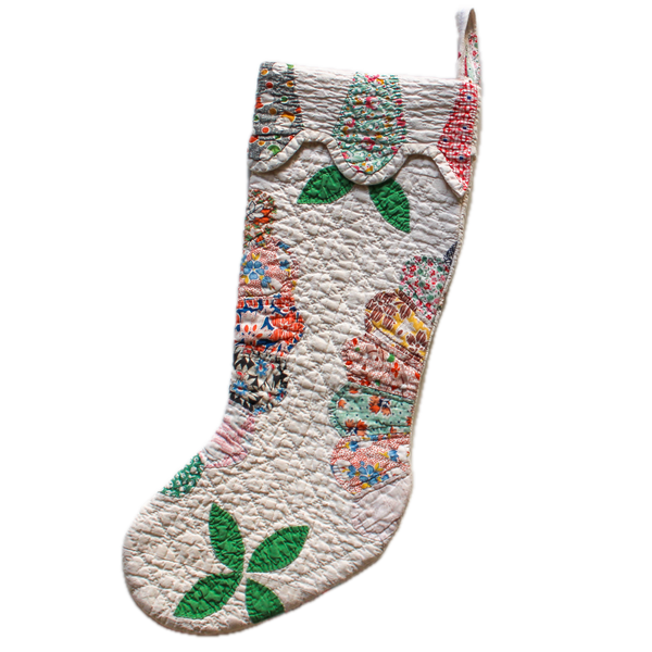 Vintage Quilt Stocking No. 5