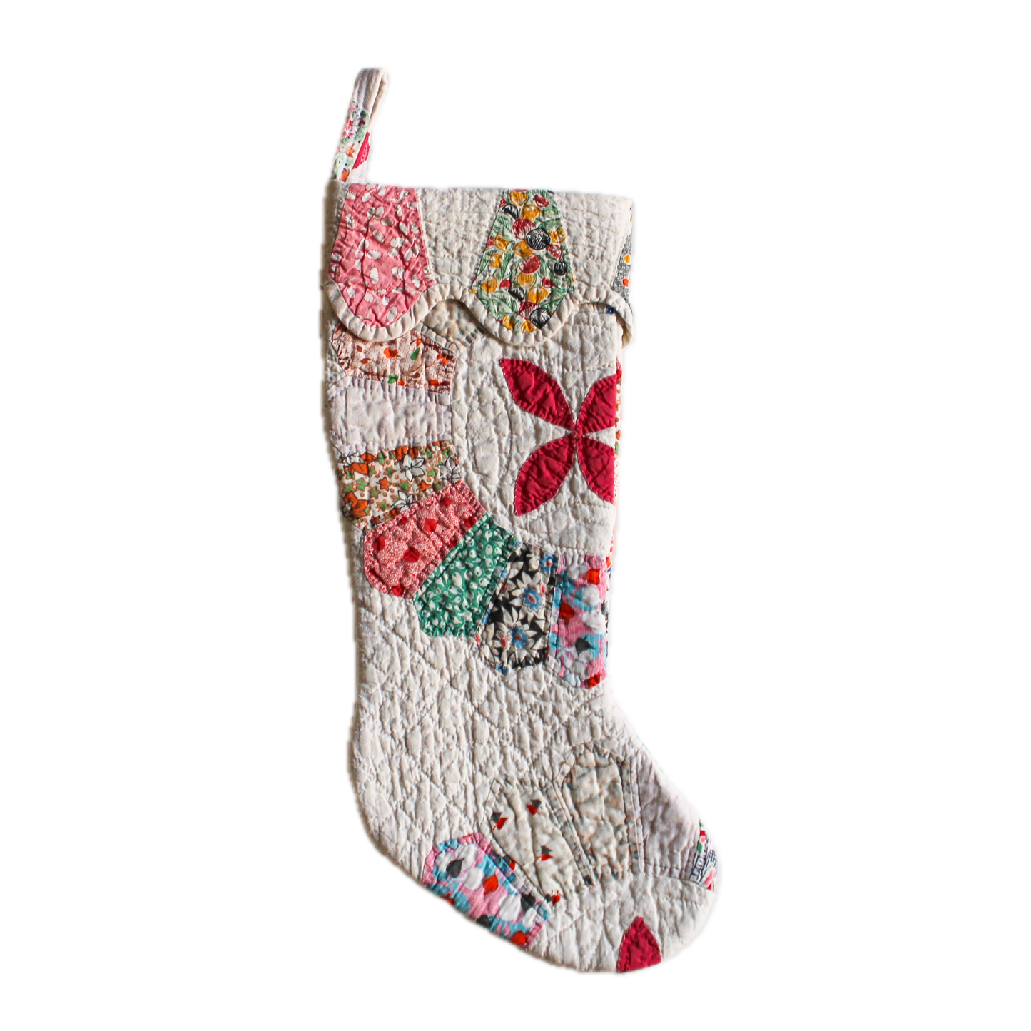 Vintage Quilt Stocking No. 5