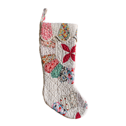 Vintage Quilt Stocking No. 5
