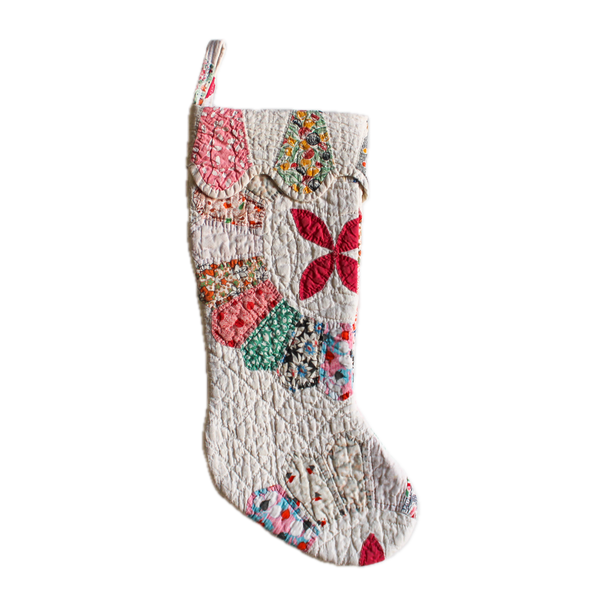 Vintage Quilt Stocking No. 5