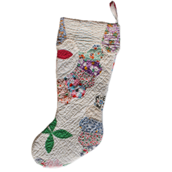 Vintage Quilt Stocking No. 1