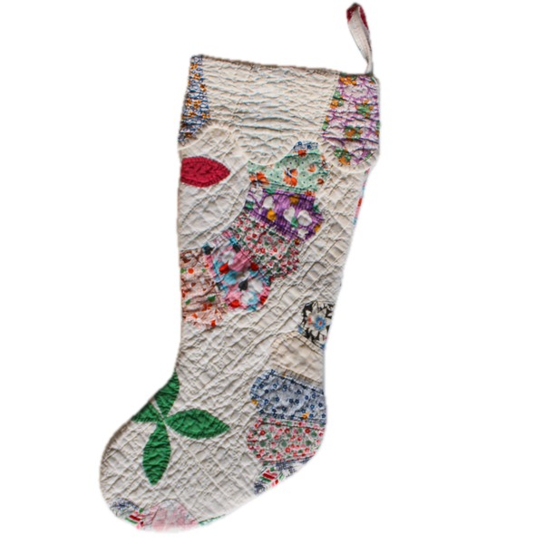 Vintage Quilt Stocking No. 1