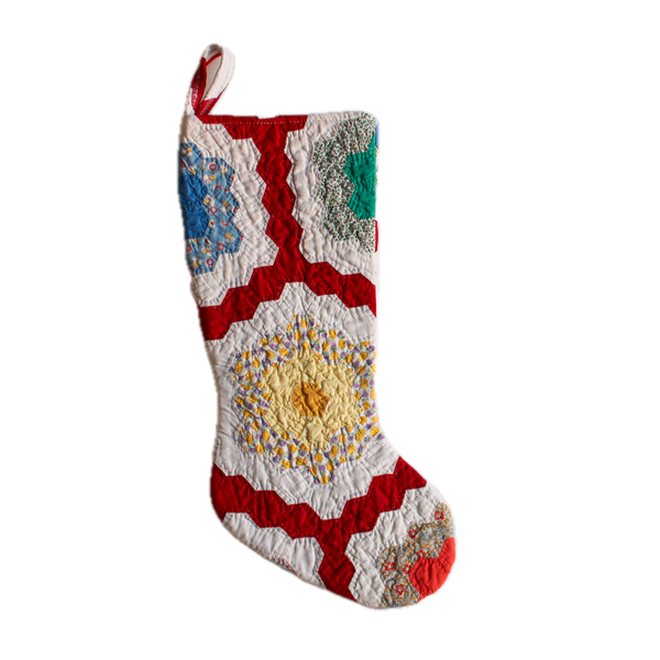Vintage Quilt Stocking No. 2