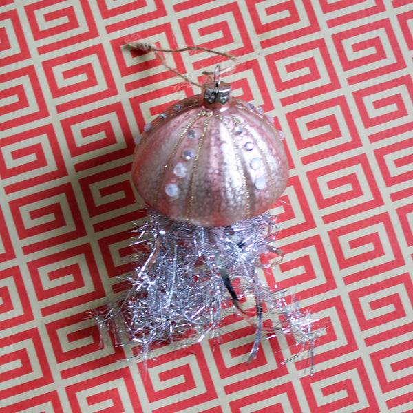 Tinsel Jellyfish Ornament