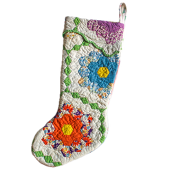 Vintage Quilt Stocking No. 6