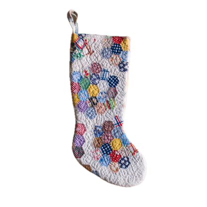 Vintage Quilt Stocking No. 14