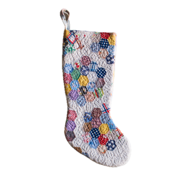Vintage Quilt Stocking No. 14