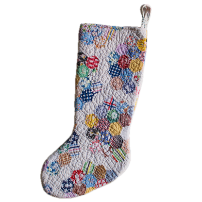 Vintage Quilt Stocking No. 14