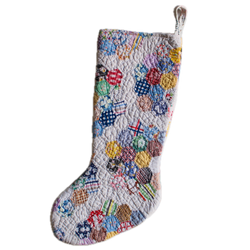 Vintage Quilt Stocking No. 14
