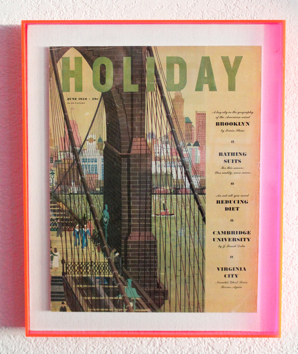 Framed Holiday Magazine Cover - June 1950, "Brooklyn"