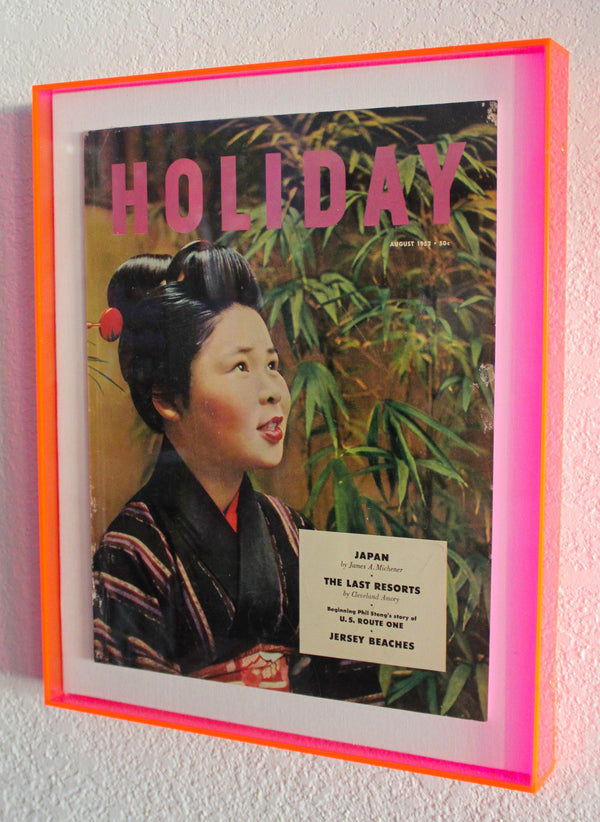 Framed Holiday Magazine Cover - August 1952, "Japan"